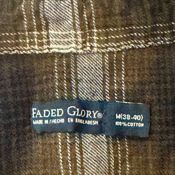 Faded Glory green/beige/black flannel - Picture 5 of 8